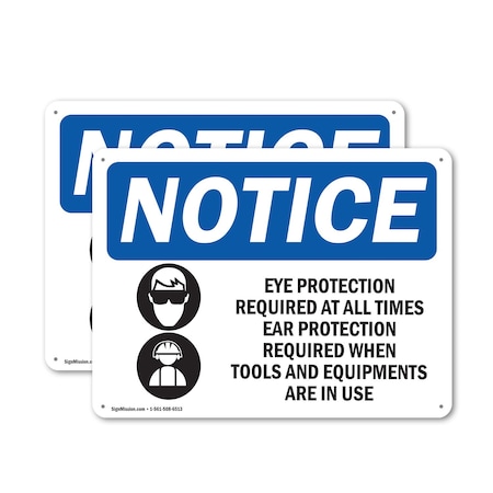 Signmission 12 in Height, 18 in Width, Aluminum, Rectangle OS-2PACK-NS-A-1218-L-12332